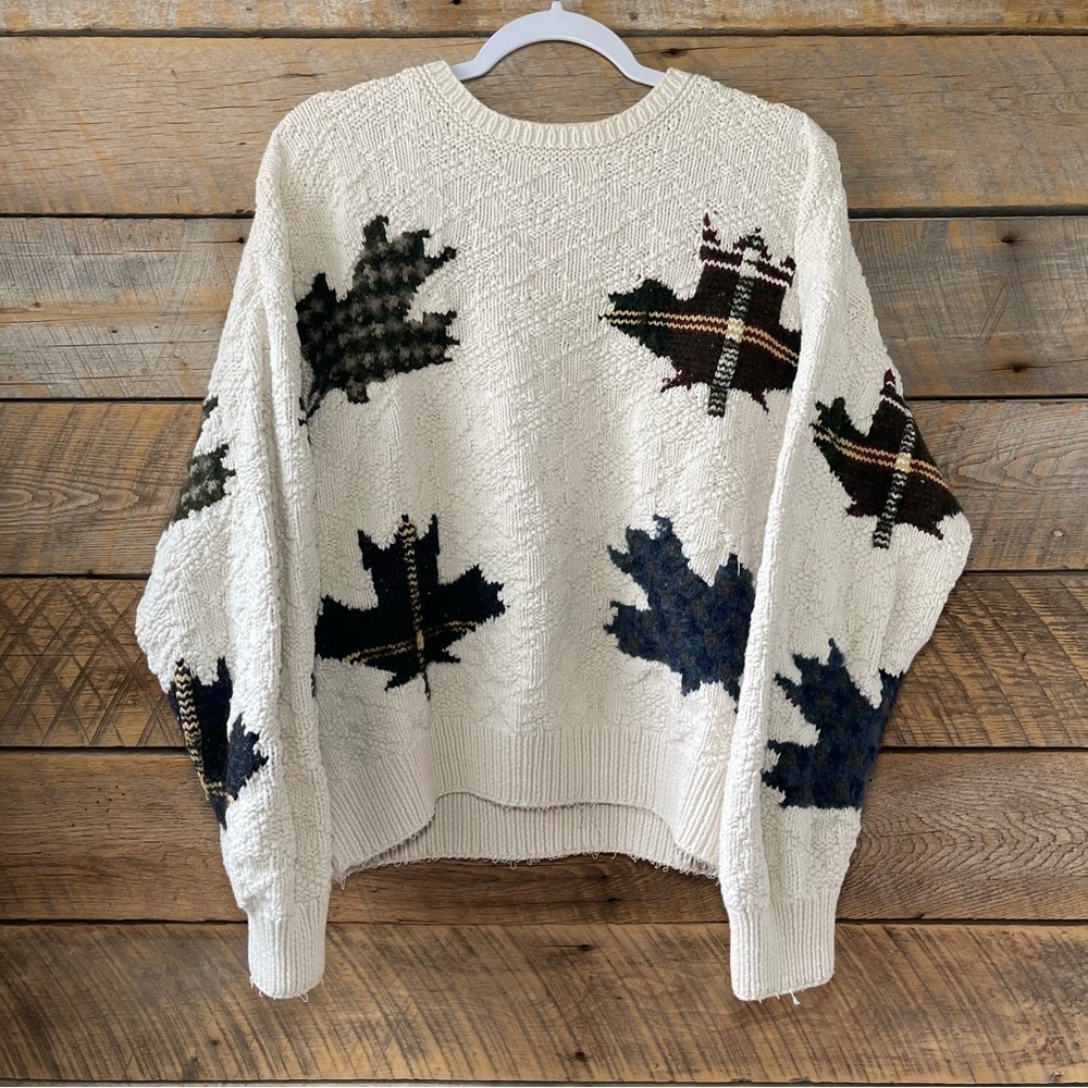 VTG Nautica Sweater Mens Large Wool Blend Fall Hand Knit Retro 90s - Picture 5 of 13